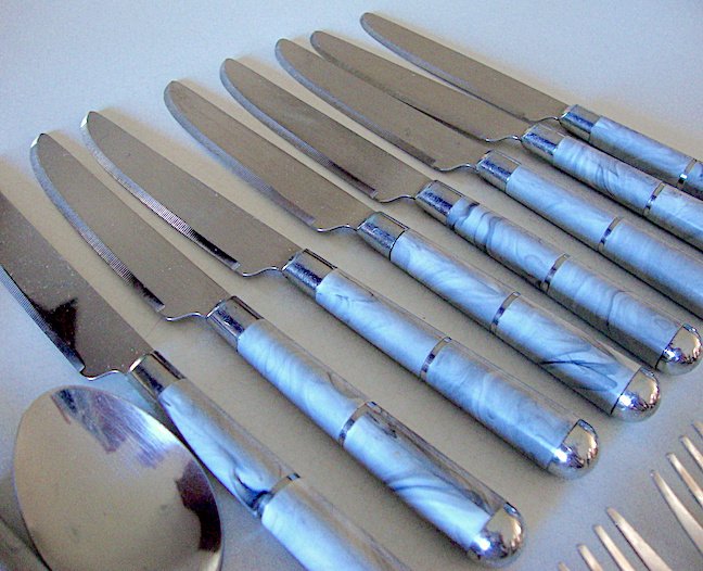 Vintage Stainless Steel Flatware Hong Kong Mid Century 24 piece