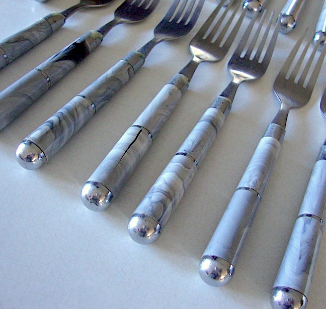 Vintage Stainless Steel Flatware Hong Kong Mid Century 24 piece
