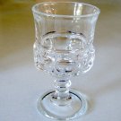 Vintage Thumbprint / Kings Crown Cordial Clear Glass - Set of 7