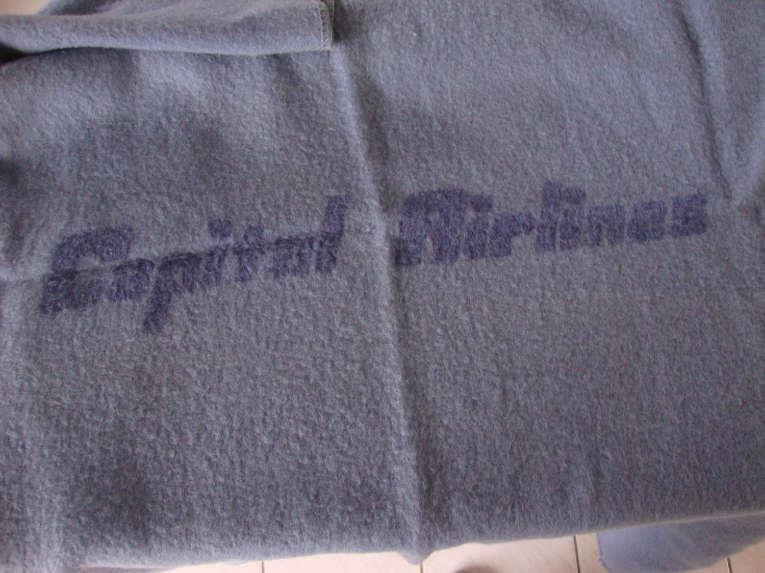 Vintage Capital Airlines Cabin Blanket - Kenwood Wool Products