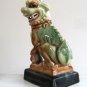 Vintage Green / Brown Glaze Foo Dog / Lion