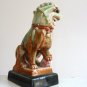 Vintage Green / Brown Glaze Foo Dog / Lion