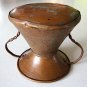 Antique Etched Copper Cup - Two handled