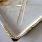 Antique White Enamelware Rectangular Drip Tray