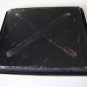 Antique White Enamelware Rectangular Drip Tray