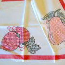 Vintage Hand Embroider Kitchen / Tea Towel - Set of 2