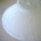 EAPG Frosted Glass Ceiling Light Shade - Art Deco Floral