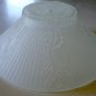 EAPG Frosted Glass Ceiling Light Shade - Art Deco Floral