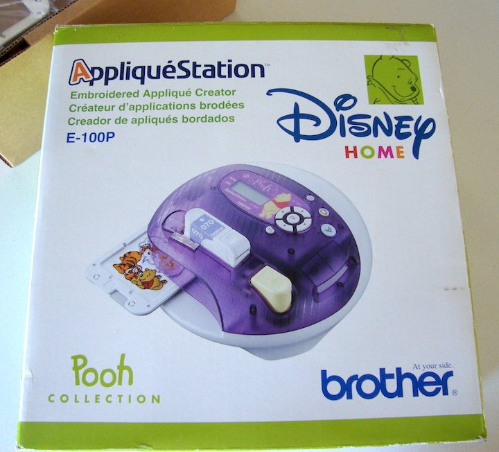 NIB Brother Embroidery Applique Station E-100P Winnie the Pooh Designs