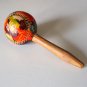 Vintage Souvenir Cuba - Handpainted Wooden Maraca