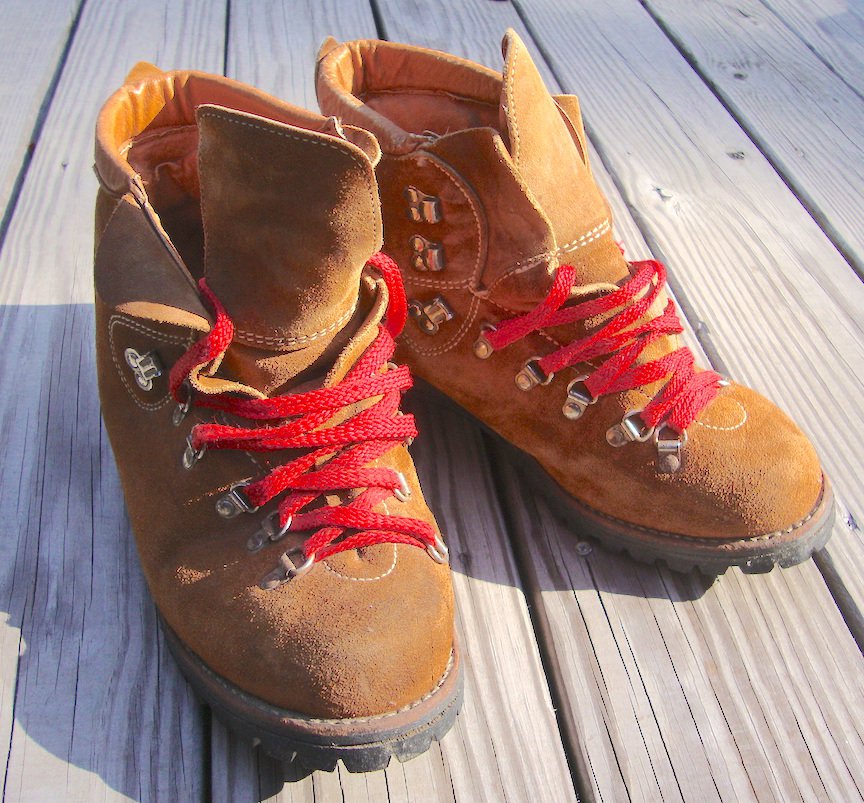 Vintage Dunham Vibrum Montagna Bloc Suede Leather Hiking Boots Size 11 1/2