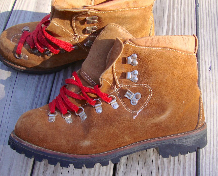 Vintage Dunham Vibrum Montagna Bloc Suede Leather Hiking Boots Size 11 1/2