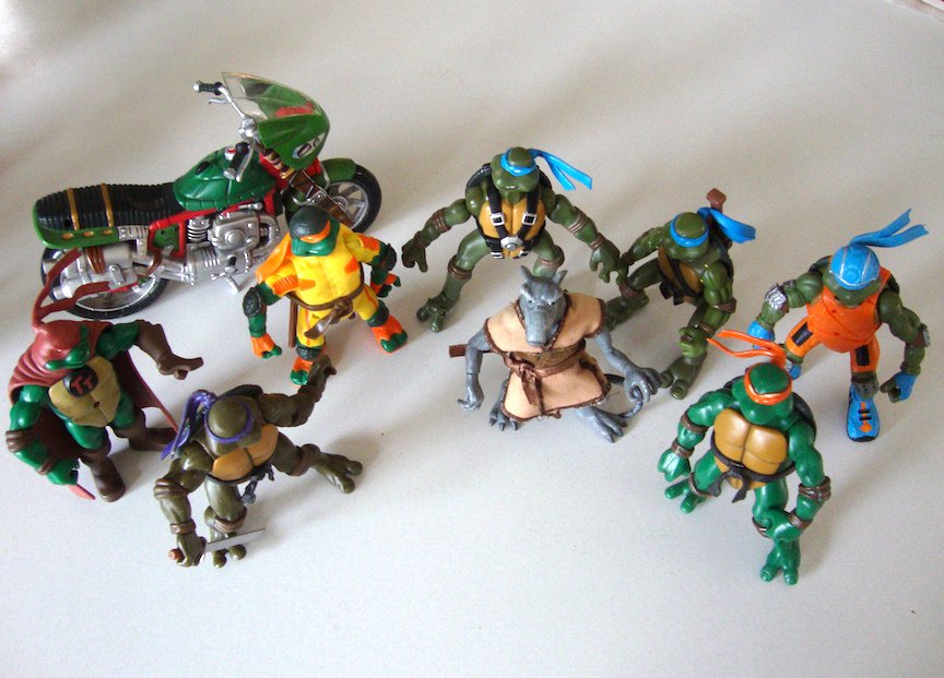 teenage mutant ninja turtles motorcycle toy