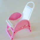 Vintage Barbie Dollhouse Furniture Beauty Salon Pink Lounge Recliner Chair