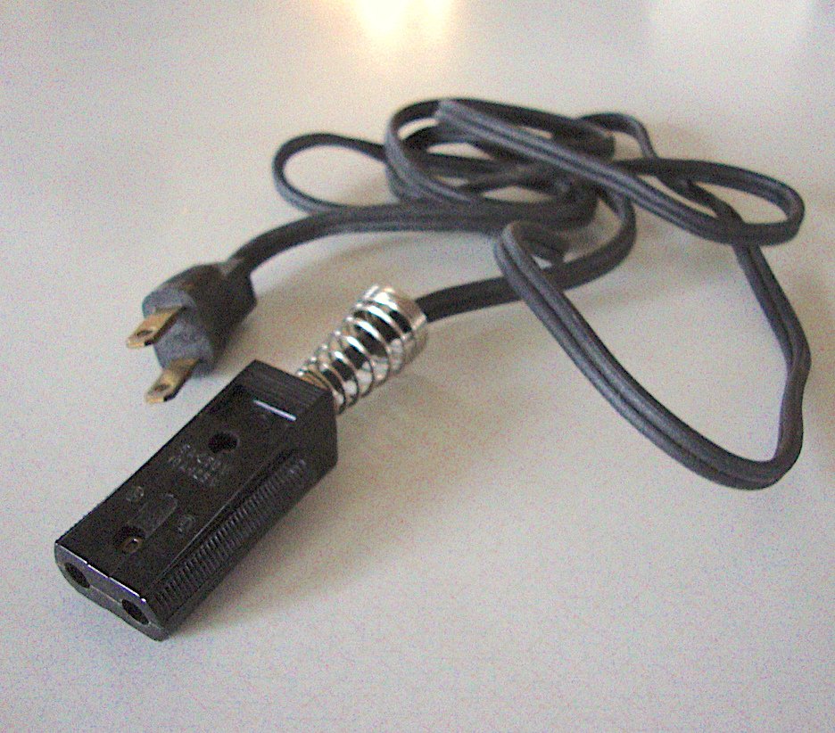 Vintage APPLIANCE CORD 2Prong Bakelite End CL 5A 250V 10A 125V