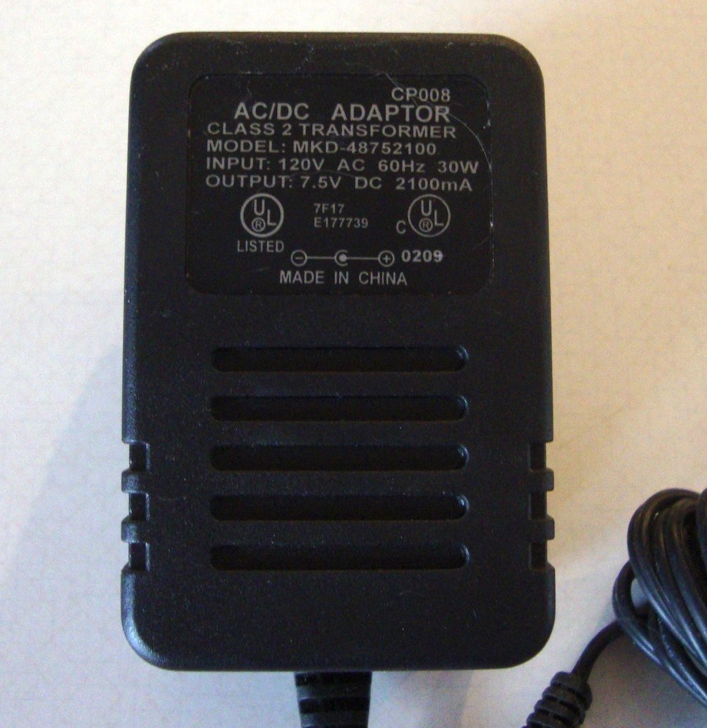 Mkd 48752100 Cp008 Acdc Adaptor 75v Dc 2100ma