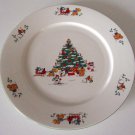 Vintage China Pearl Magical Christmas Salad Plate Set of 2