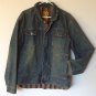 Plugg Denim Jean Jacket w/ Plaid Lining - Made in Russia Size M