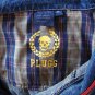 Plugg Denim Jean Jacket w/ Plaid Lining - Made in Russia Size M