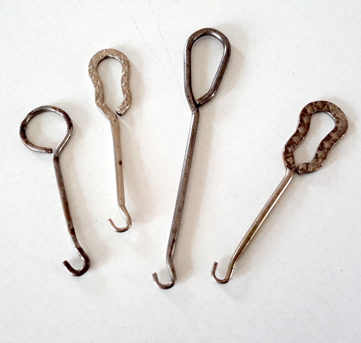 Antique Shoe Button Hooks Set of 4