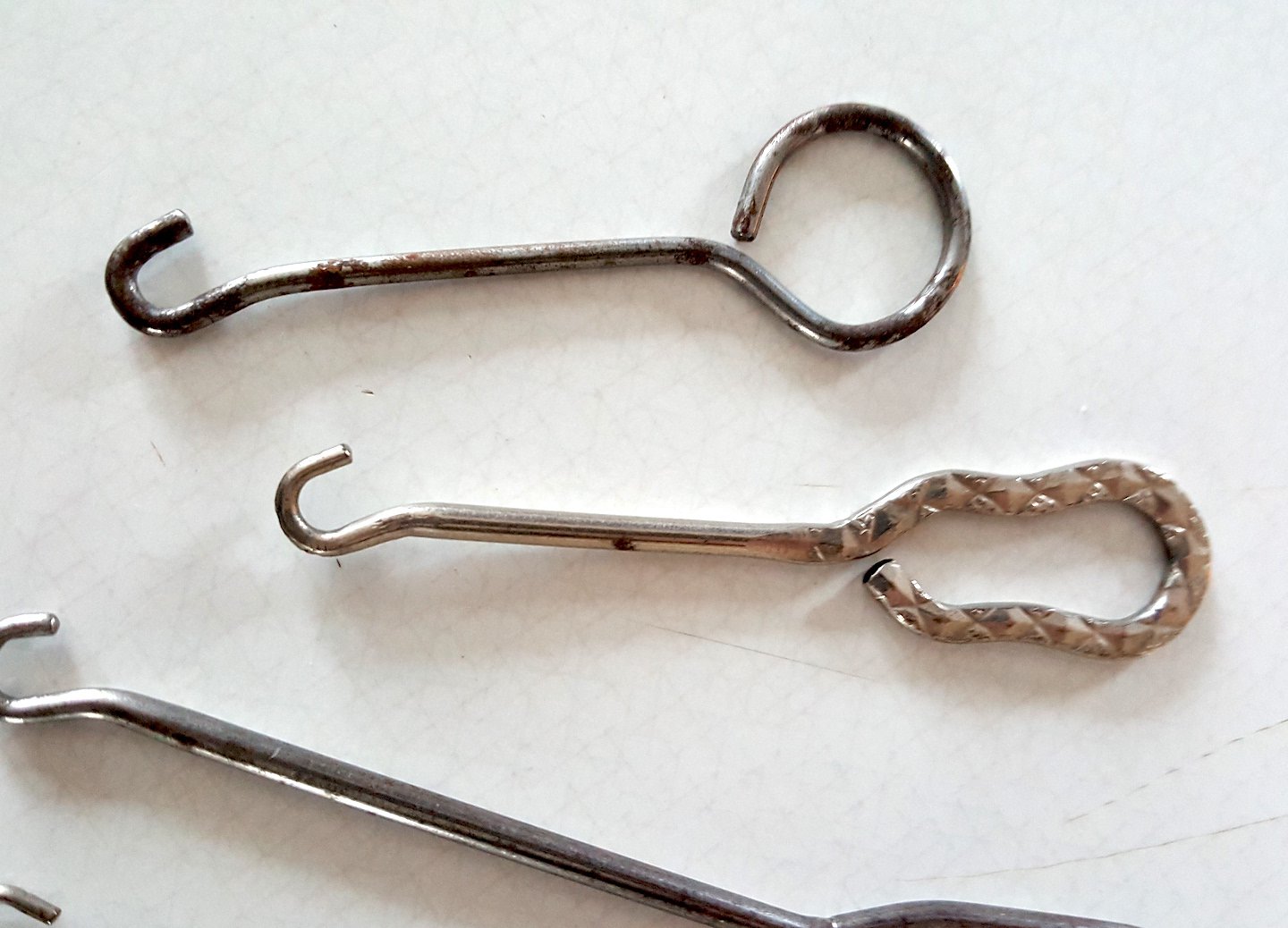 Antique Shoe Button Hooks Set of 4