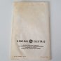 1978 General Electric Food Processor Use & Care Book with Recipes Booklet
