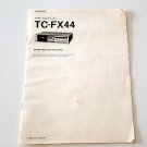 1982 Sony TC-FX44 Operating Instruction Manual Stereo Cassette Deck