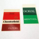 Vintage Cigarette Vending Machine Labels - Doral, Chesterfield, Pall Mall, L&M, Winston