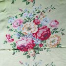 Vintage 30s-40s Floral Faille Rayon Coverlet / Bedspread