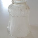 Antique Art Nouveau Clear & Frosted Glass Light Shade