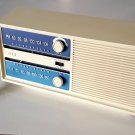 Vintage 1969 RCA RZC 225y Tabletop Electric Plug-in White Am/fm Radio Korea