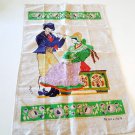 Vintage Polish SLAZACY FOLK DANCERS Linen Tea Towel