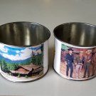 Vintage Ponderosa Ranch Nevada Souvenir Tin Cup Bonanza 1960s TV Show