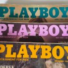 Vintage 1981 April July September Playboy Magazines - Set of 3
