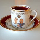 Vintage Souvenir Principaute De Monaco Porcelain Demitasse Cup & Saucer