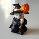 Vintage 1987 Schmid Kitty Cucumber Witch Halloween Ornament #33113