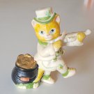 Vintage 1988 Schmid Kitty Cucumber J.P. Buster Leprechaun Figurine