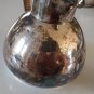 Vintage LAWRENCE B. SMITH CO Silverplate Pitcher Guernsey Jug Duo - Rattan Handles