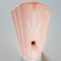 Vintage Pink Art Deco Clip-on Light Shade - Plastic