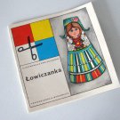 Vintage 1977 Ewa Salamon 'Lowiczanka' Traditional Polish Paper Doll Booklet