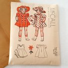 Vintage 1937 McCall Mini Pattern - Doll's Outfit Dress & Hat - in Orig Envelope
