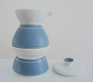 Vintage YAMAKA Pacific Stackable Creamer & Sugar Bowl with Lid