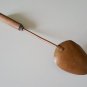 Antique Etched Copper / Wood Kitchen Spoon, Perforated Spoon & Scoop