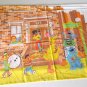 Vintage 70s Sesame Street Neighborhood Marching Band Pillow Case - Set of 2