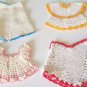 Vintage 1940s-50s Crochet Dress / Knickers Hot Pad Collection of 9