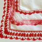 Vintage Crochet Edged Handkerchiefs - Set of 3