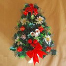Vintage Plastic Christmas Tree Wall Hanging