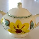 Vintage Blue Ridge Southern Potteries Sunfire Sugar Bowl with Lid