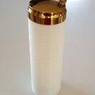 Vintage 12" Ribbed Milk Glass Cocktail Shaker
