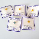 Vintage Meyer Insignia Star Medallion Metal Pins - Set of 5